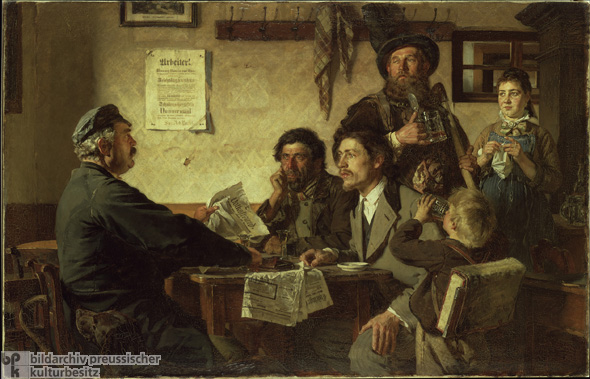 Ernst Henseler, <i>Tavern Scene</i> [<i>Wirtshausszene</i>] (1877)