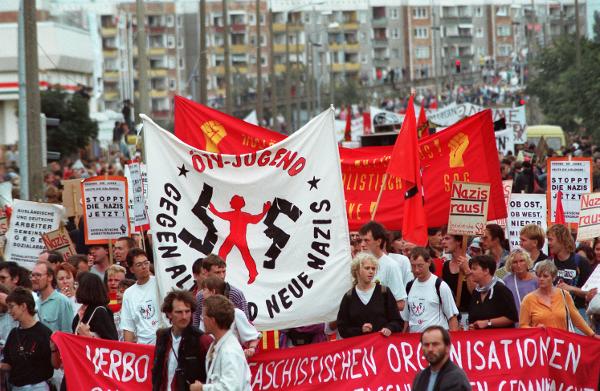 Demonstration against Xenophobia in Rostock-Lichtenhagen (August 29, 1992)