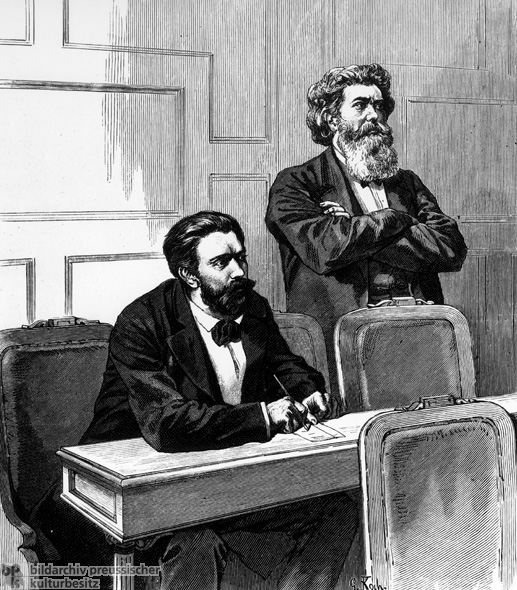August Bebel and Friedrich Wilhelm Fritzsche during the Socialist Law Debates (September 16-17, 1878)