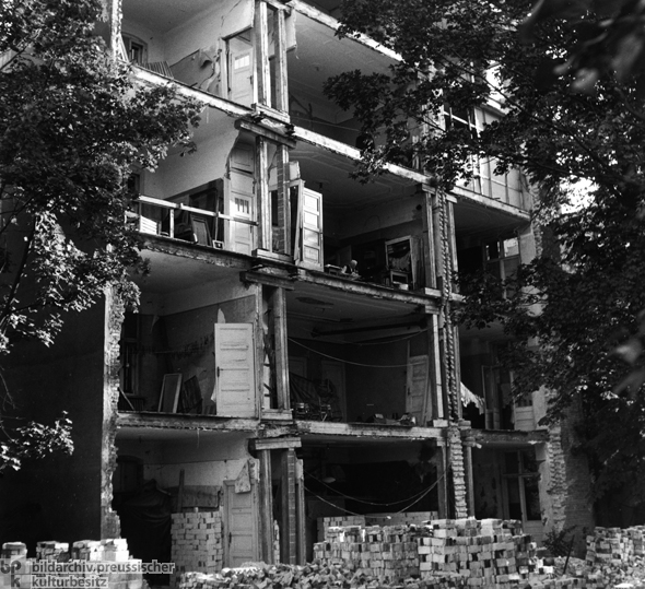 Destroyed Apartment Building in Berlin (1947)