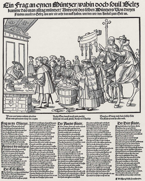 Broadsheet Depicting an Indulgence Preacher (1530)