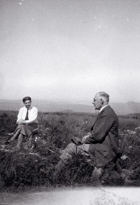 Leo Baeck with his Wife Natalie on Vacation in the Ore Mountains [<I>Erzgebirge</i>] (1930)