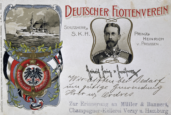 Postkarte des Deutschen Flottenvereins (1902)