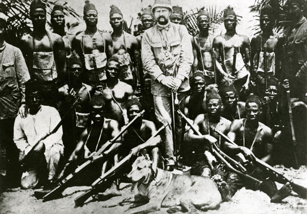 West African Members of the Police Force in the German Colony of Cameroon (c. 1900)