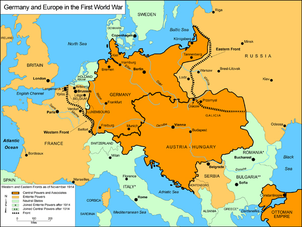 Germany and Europe in the First World War (1914-1918)