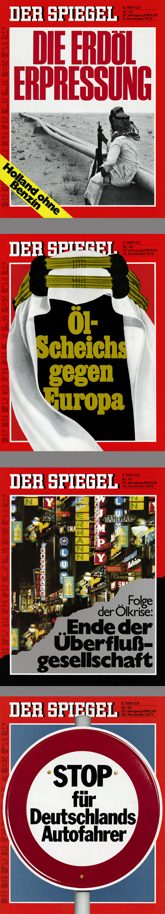 <i>Spiegel</i> Covers on the Oil Crisis (November 1973)