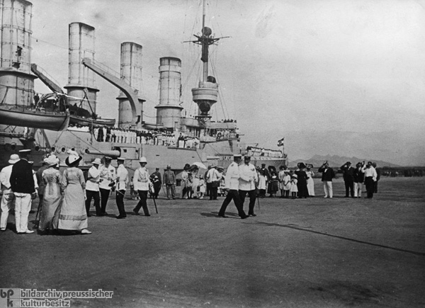 Visit of the Admiral of the German Fleet Prince Heinrich of Prussia to Kiaochow, China (1913)