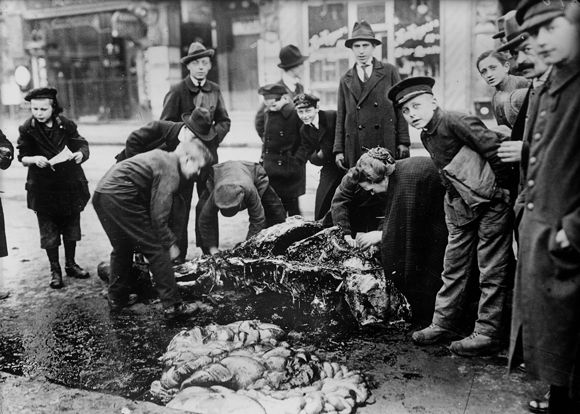 Butchering a Horse in the Streets of Berlin (1920)