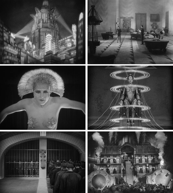Scenes from <i>Metropolis</i> by Fritz Lang (1927)