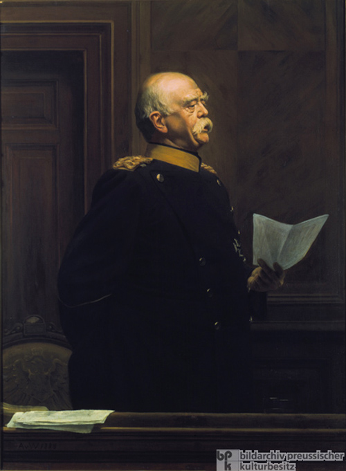Anton von Werner, <I>Fürst Bismarck am Bundesratstisch, eine Rede haltend</i> (1888) 