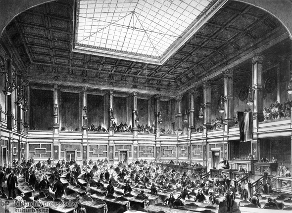 Interior of the Reichstag (1872)
