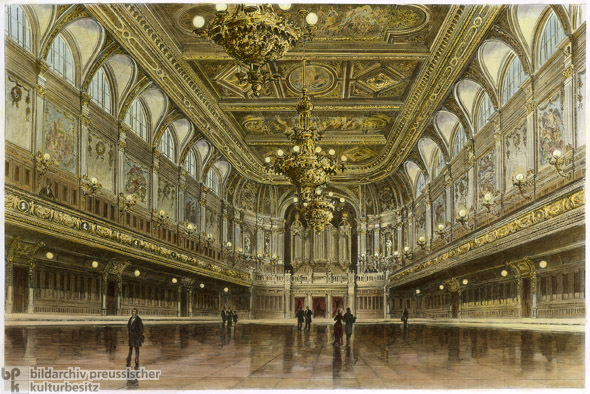 Leipzig Concert Hall, Interior (1884) 
