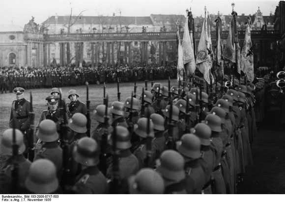 1935 photo of German military parade on Armed Forces Day 1935 photo of German military parade on Armed Forces Day