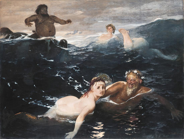 Arnold Böcklin, <i>In the Play of the Waves</i> [<i>Im Spiel der Wellen</i>] (1883)