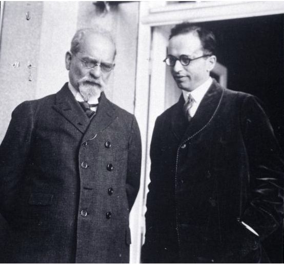 Edmund Husserl and His Son Gerhard (April 1929)