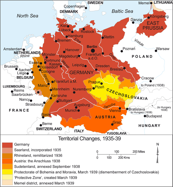 rhineland map ww2