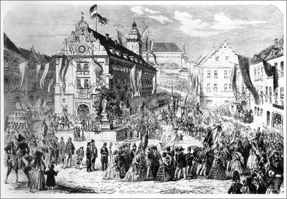 Das erste deutsche Schützenfest in Gotha (1861)