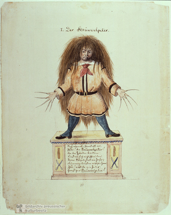 Heinrich Hoffmann, "Struwwelpeter" ["Slovenly Peter"] (1858) 