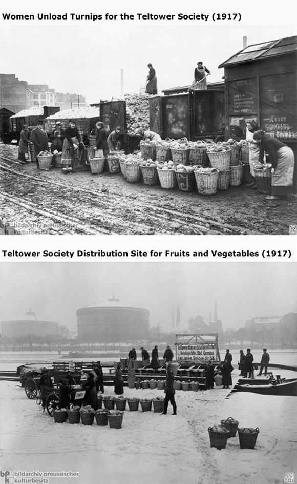 Food Distribution by the Teltower War Provisions Management Society  (1917)