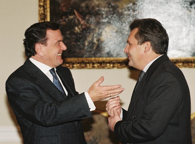 Deutsch-polnische Konsultationen: Gerhard Schröder und Aleksander Kwaśniewski (5. November 1998)