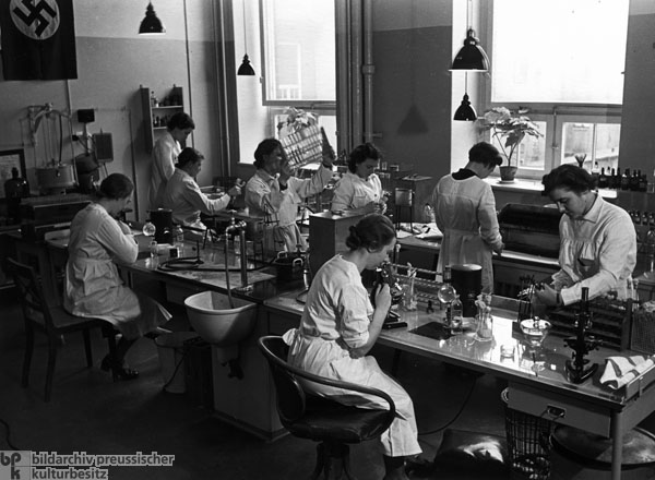 Laboratory Workers at the Institute for Hygiene in Hamburg (1937)