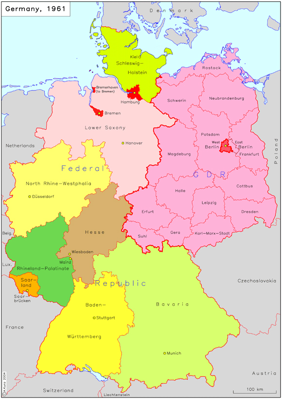 The Legacy Of The German Democratic Republic: A Map Of Division And ...